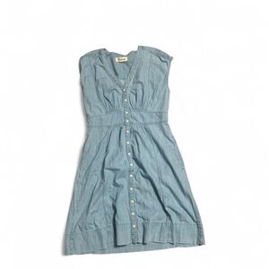 Madewell Soft Denim Button-Down Midi Dress
